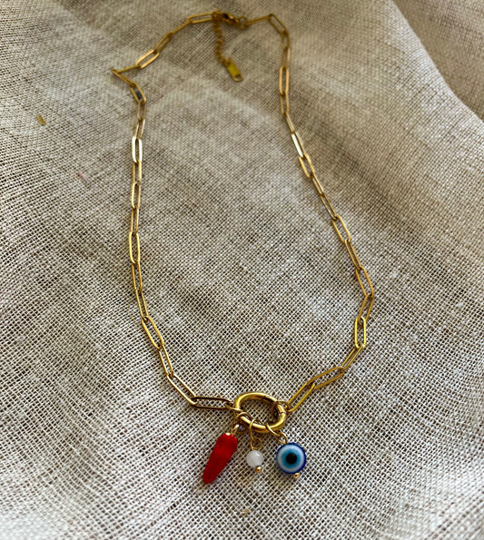 Albane | Collier avec breloques