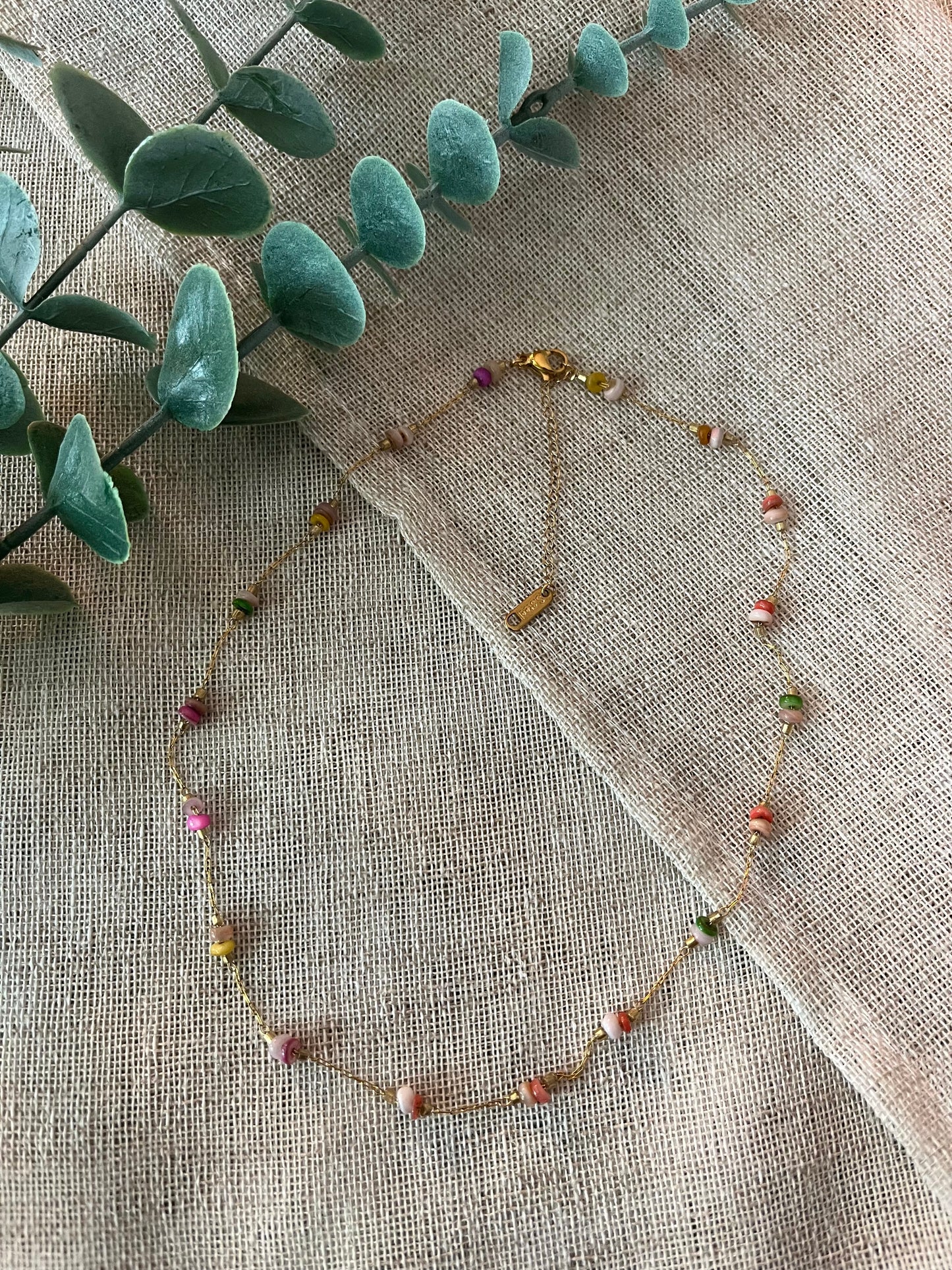 Auguste | Collier pierres naturelles colorées