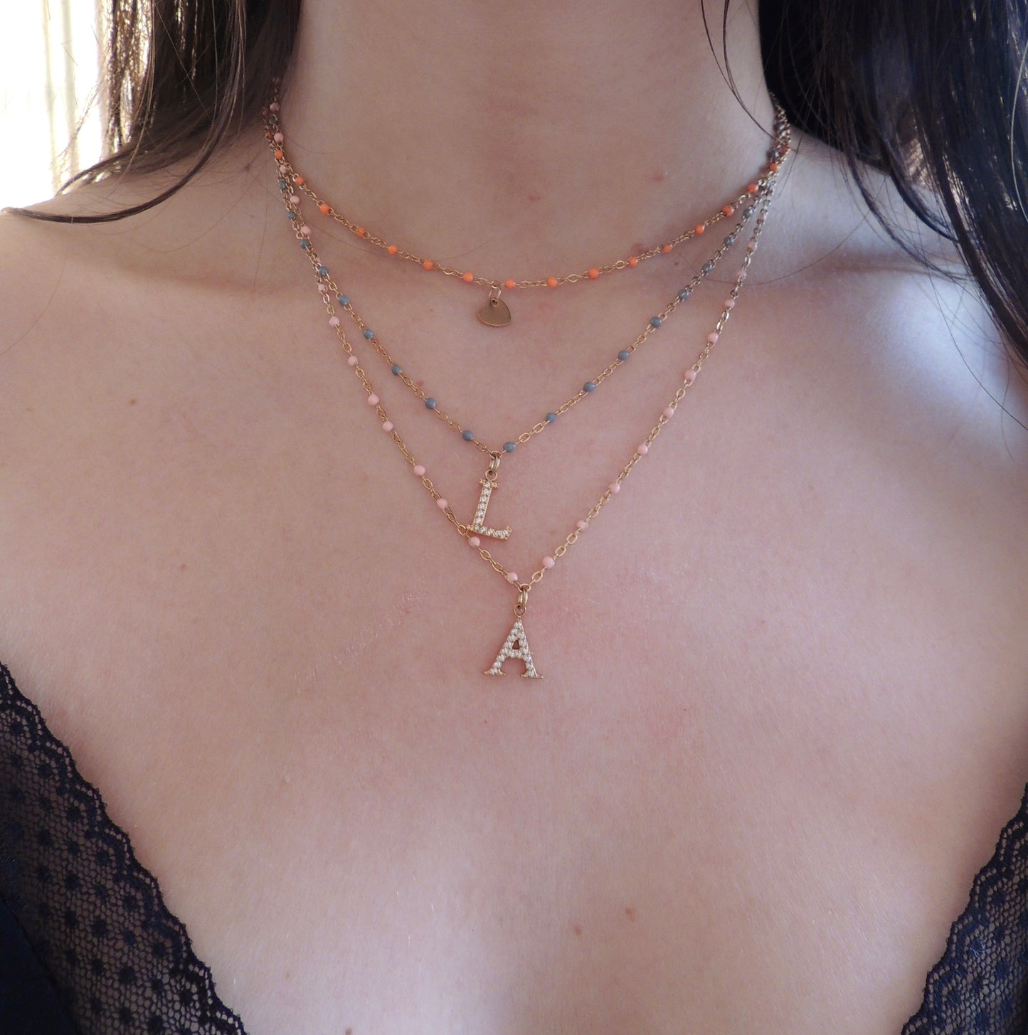 Amour | Collier initiale