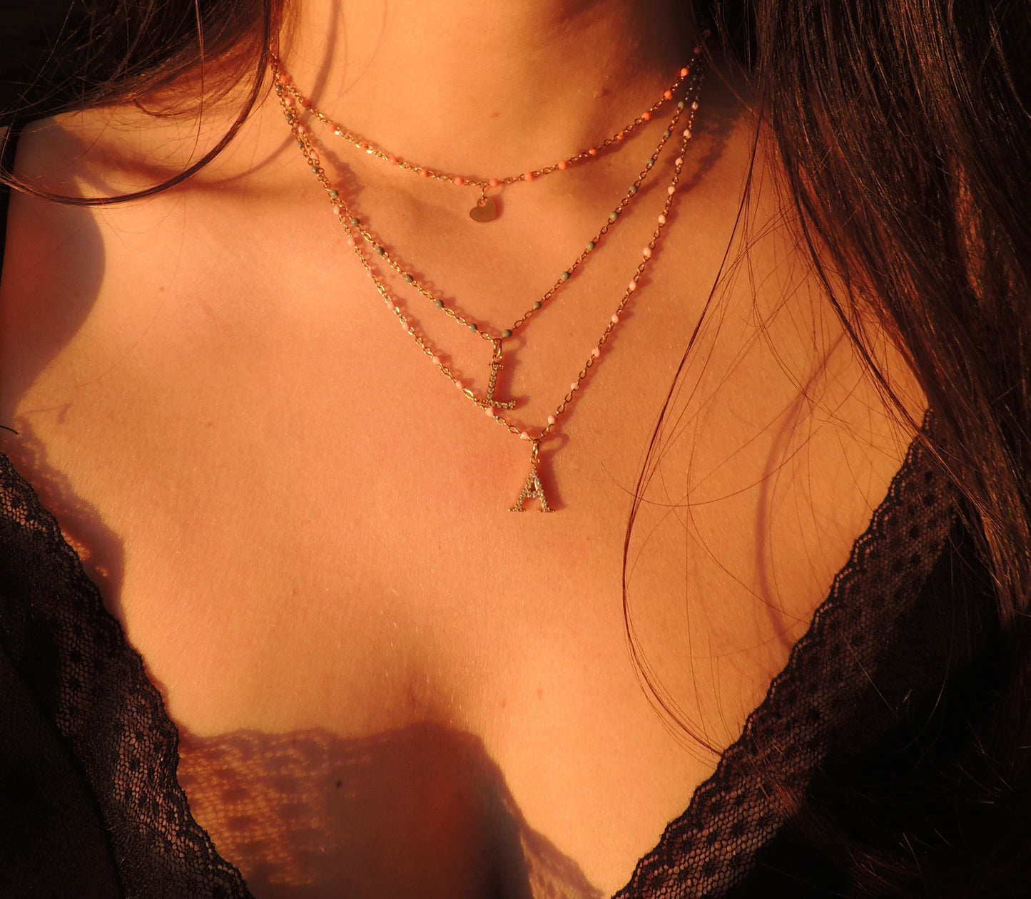 Amour | Collier initiale