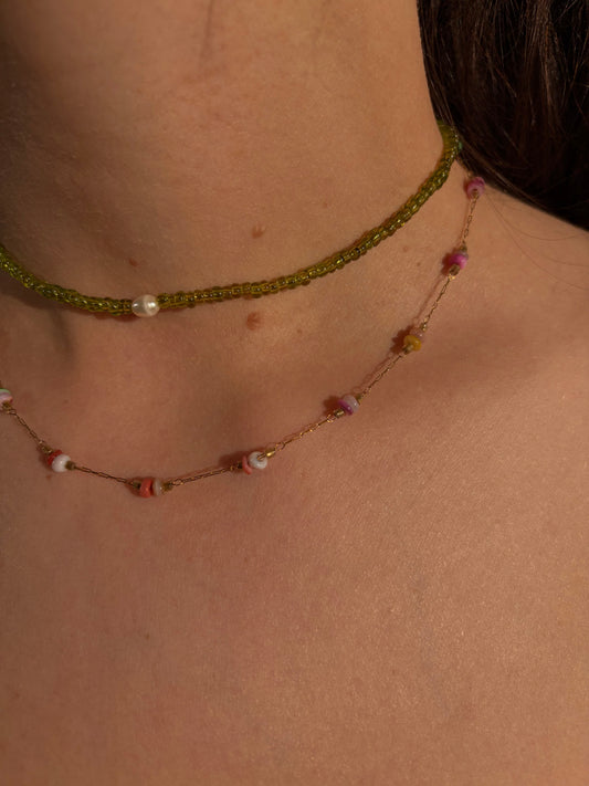 Auguste | Collier pierres naturelles colorées