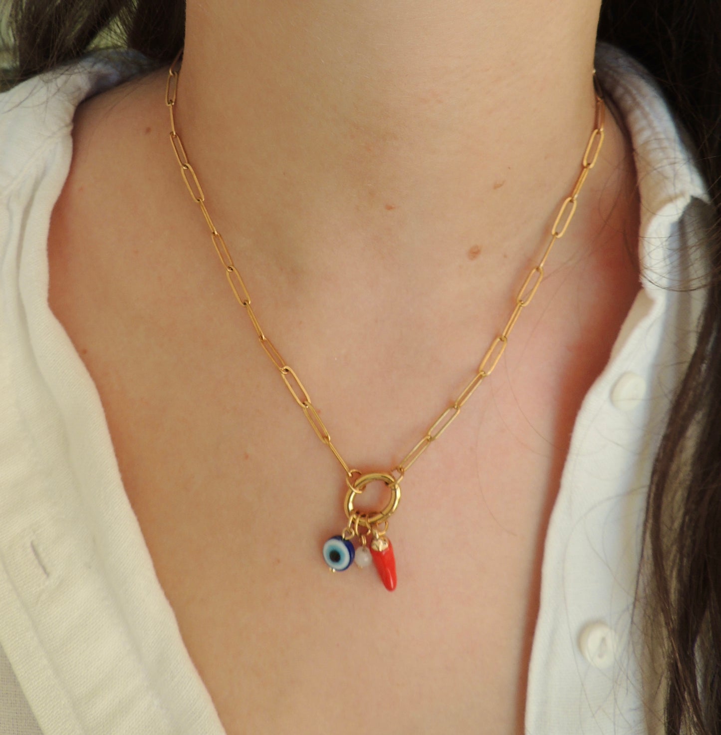 Albane | Collier avec breloques