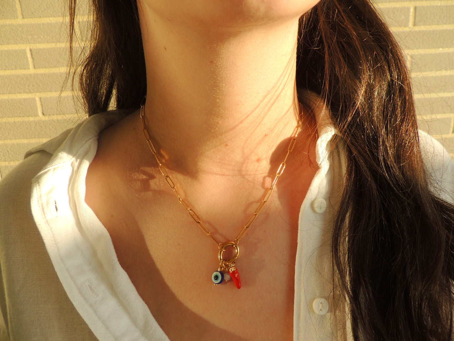 Albane | Collier avec breloques