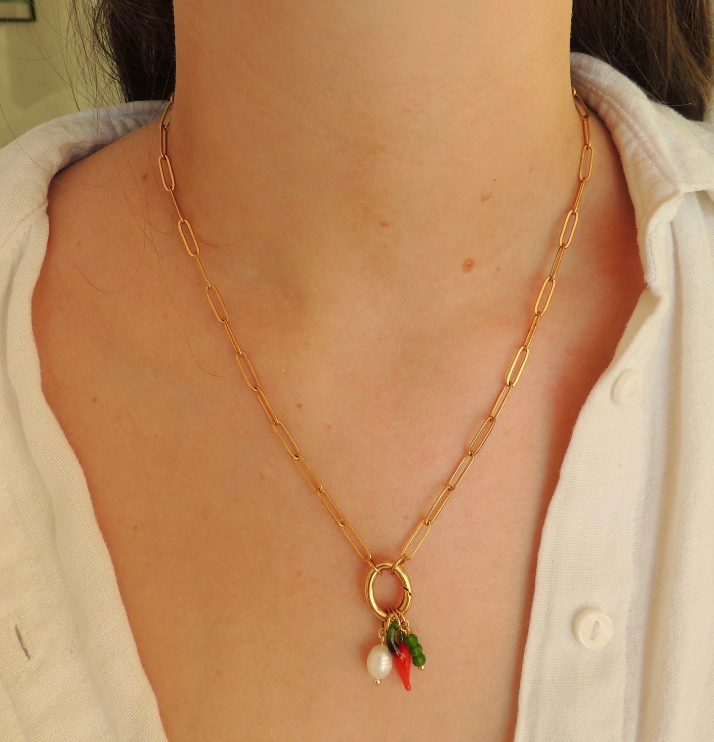 Charlotte | Collier avec breloques