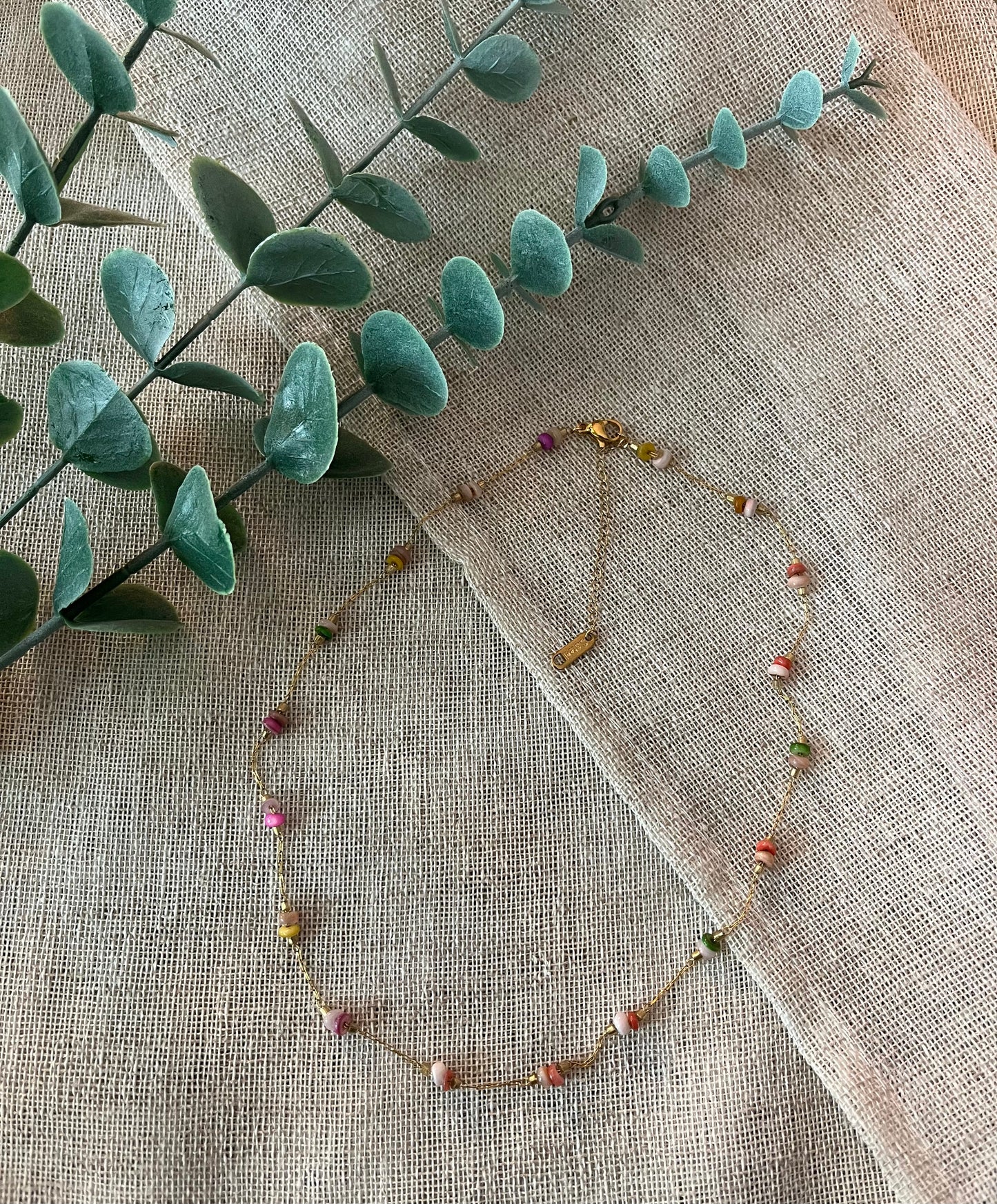 Auguste | Collier pierres naturelles colorées