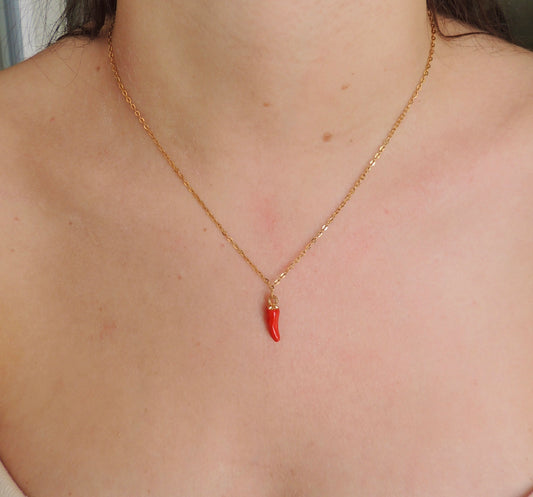 Paloma | Collier piment doré