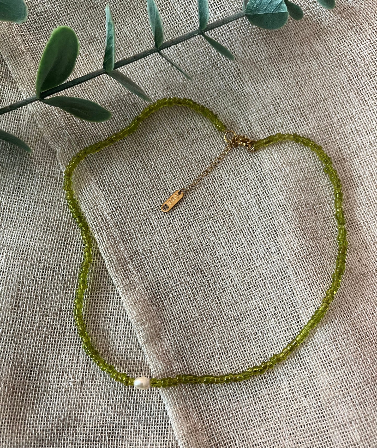 Roma | Collier perles colorées et perle d'eau douce