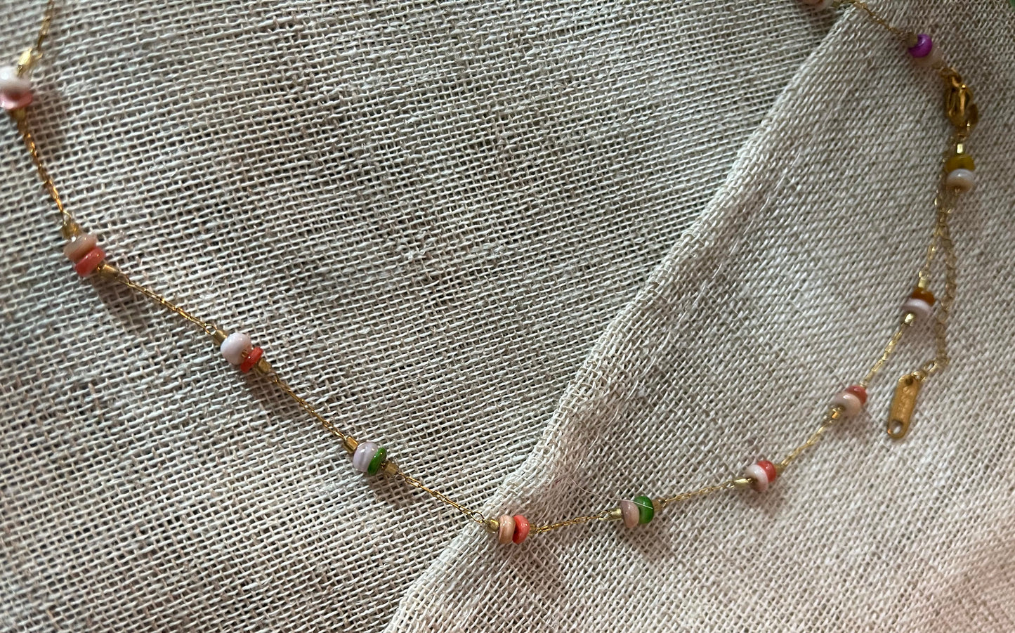 Auguste | Collier pierres naturelles colorées